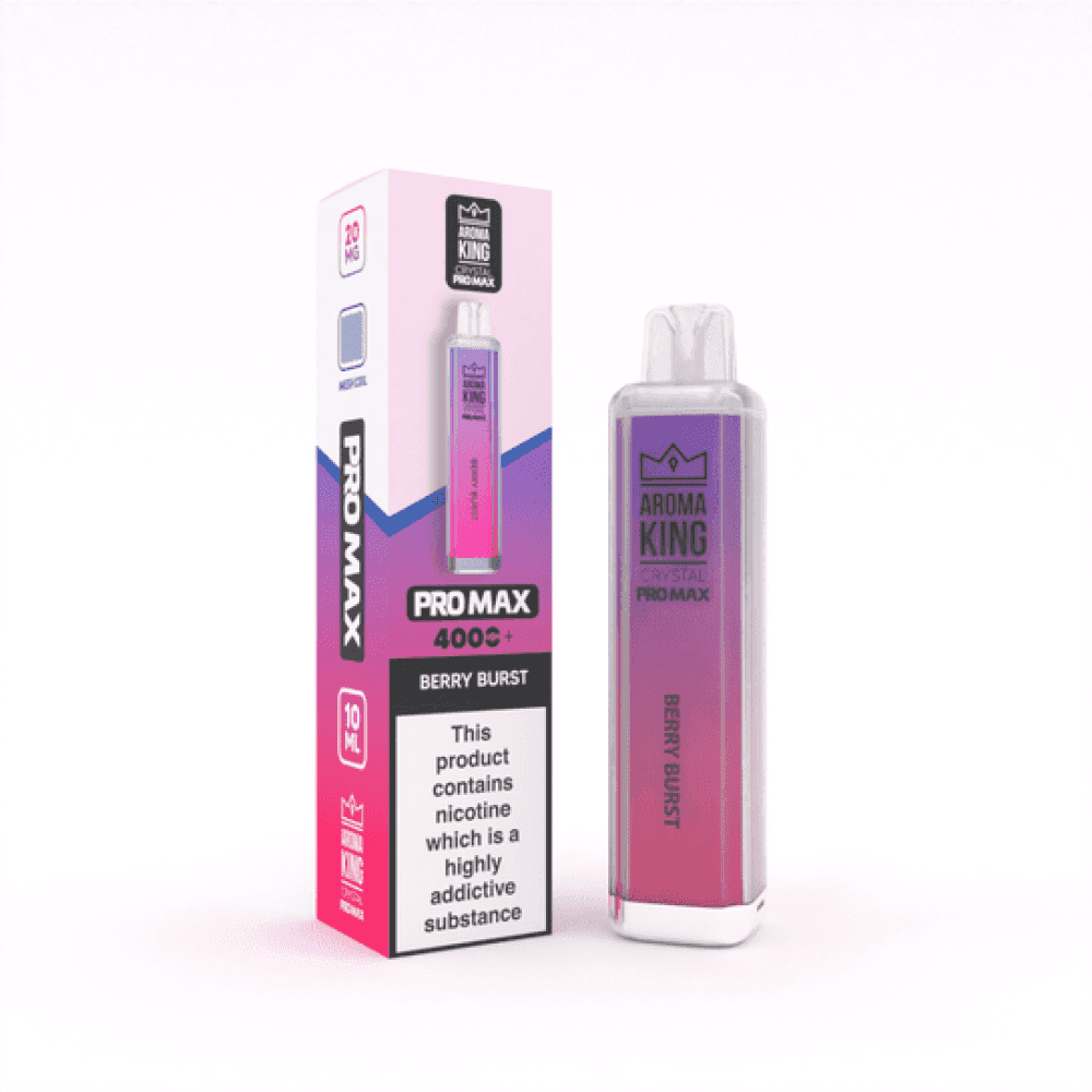 Aroma King Crystal Pro Max 4000 Rechargeable Vape - Box of 10