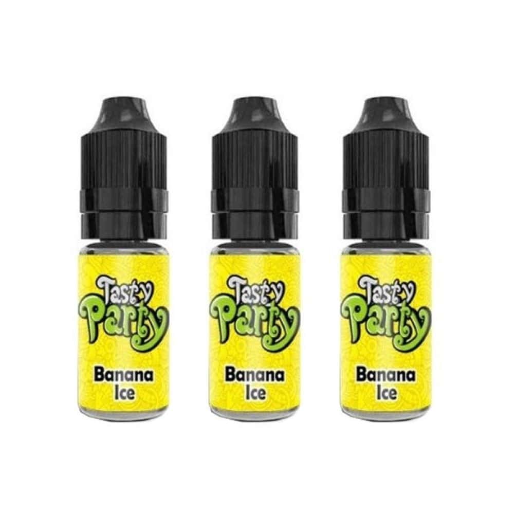 Tasty Party Banana Ice Nic Salt E-Liquid 10ml | 3 Pack | Wolfvapes