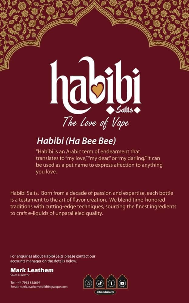Habibi Salts Nic Salt 10ml E-Liquid Box of 10