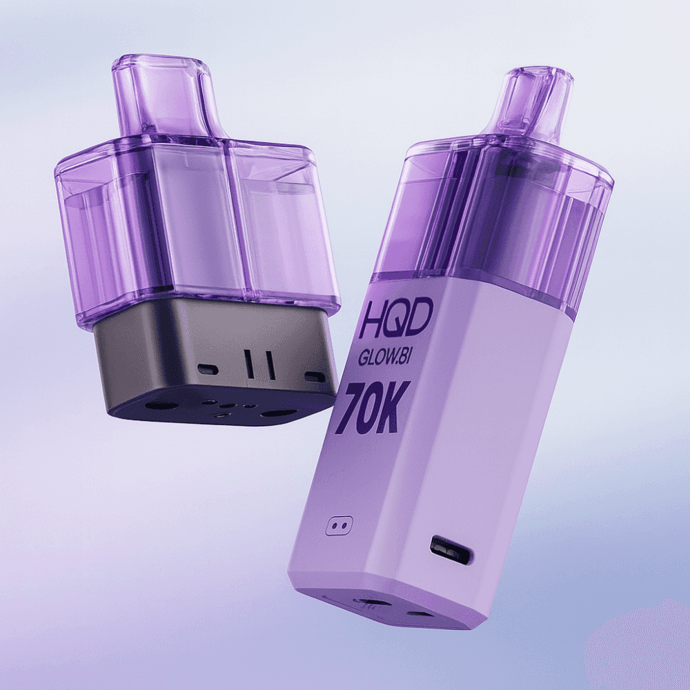 HQD Glow Air 70K Prefilled 2 In 1 Vape Box of 5