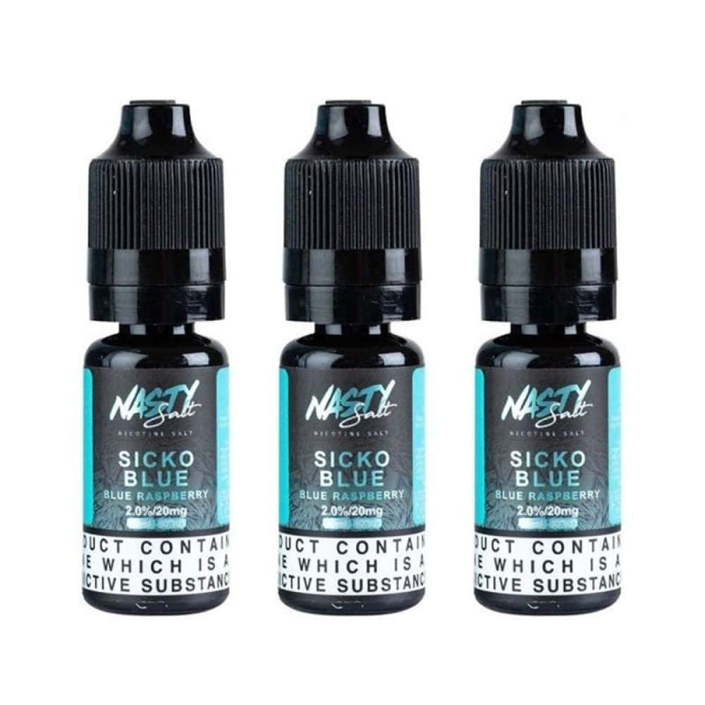 Sicko Blue E-Liquid by Nasty Salts | 3 Pack 10ml | Wolfvapes