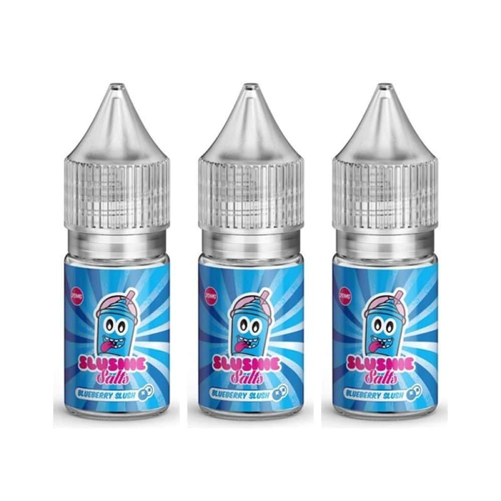 Blueberry Slush Nic Salt E Liquid 10ml By Slushie Salts | 3 Pack | Wolfvapes