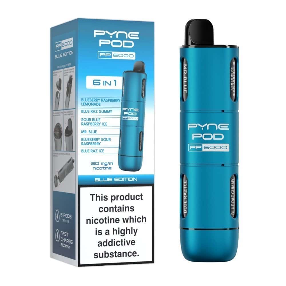 6 In 1 Pyne Pod PP6000 Vape Pod Kit