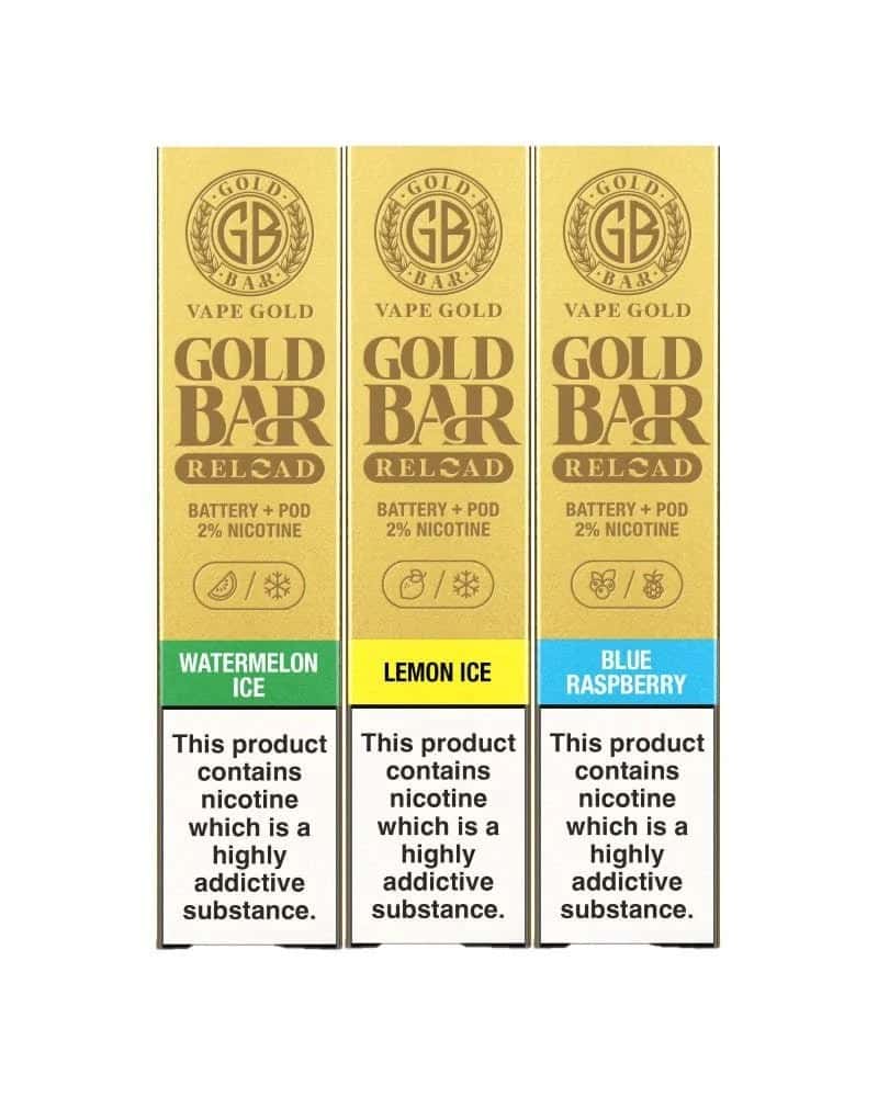 Gold Bar Reload 600 Puffs Prefilled Pod Vape Kit