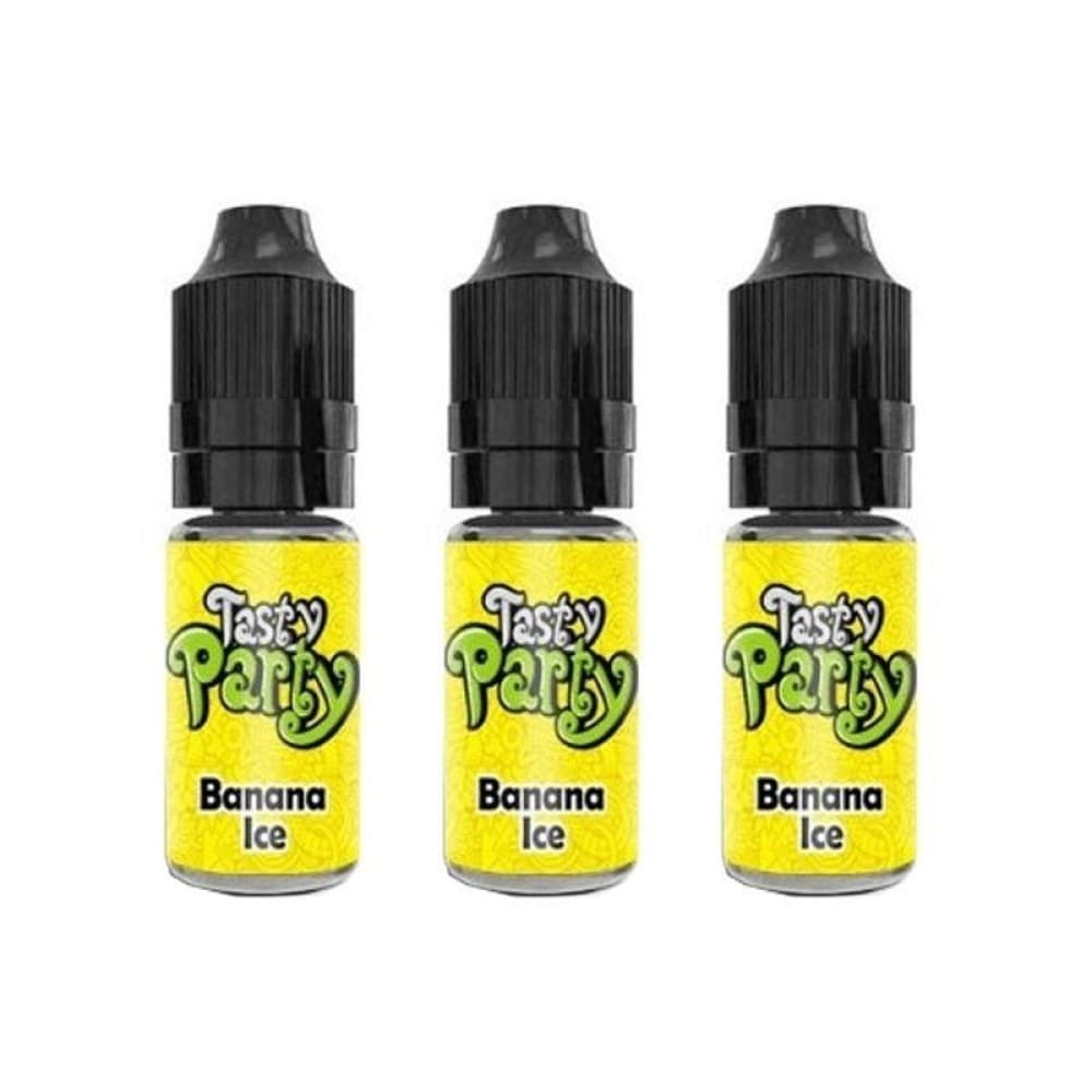Tasty Party Banana Ice Nic Salt E-Liquid 10ml | 3 Pack | Wolfvapes