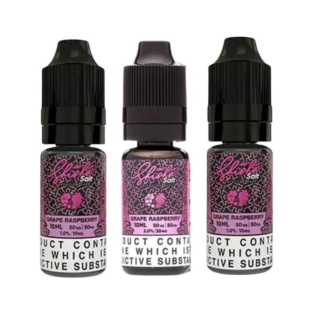 Grape Raspberry Nic Salt E-Liquid By Nasty Shisha Salt | 3 Pack 10ml | Wolfvapes
