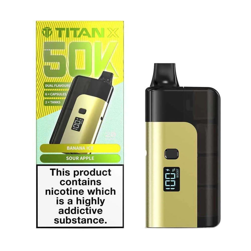 Titan X 50K Prefilled Pod Kit Box of 5