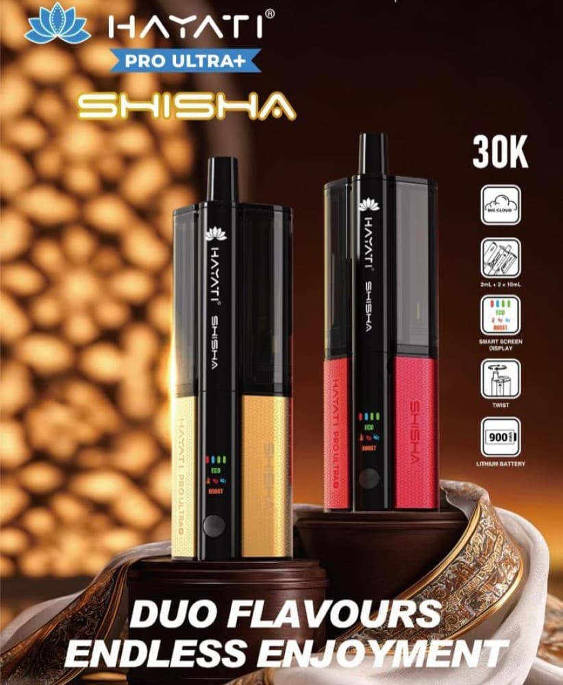 Hayati Pro Ultra Plus Shisha 30k Vape Kit Box of 5