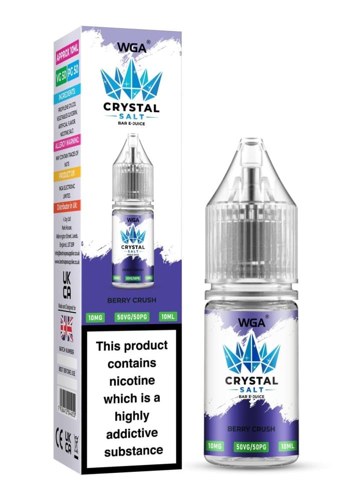 WGA Crystal Nic Salt 10ml E-Liquid Box of 10