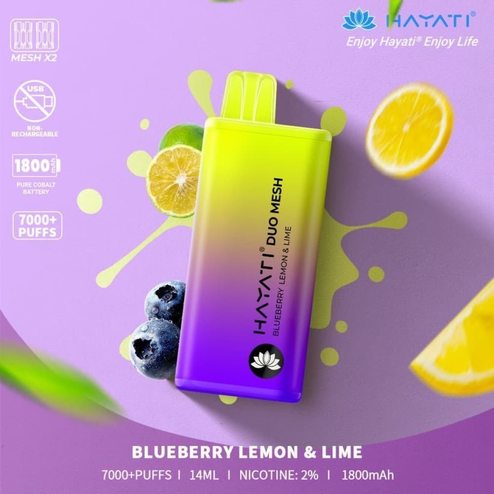 Hayati Duo Mesh 7000 Puff Vape Bar Pod Kit