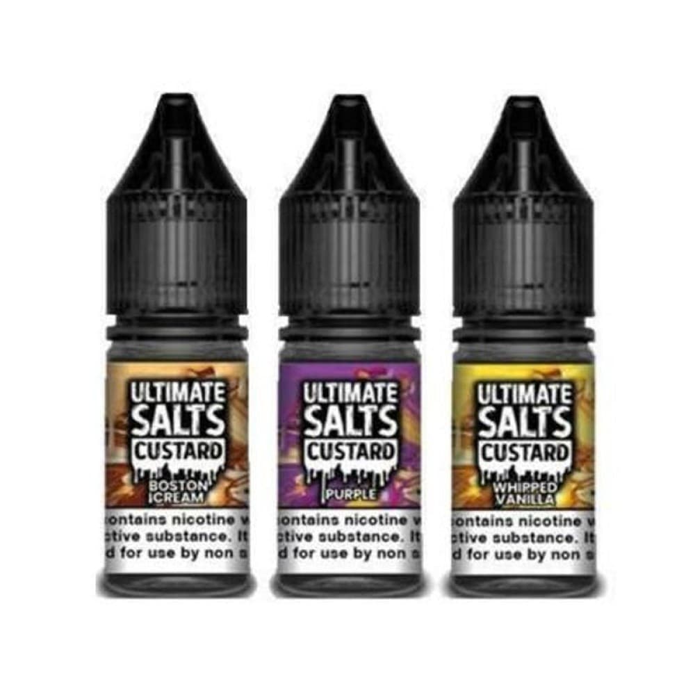 Ultimate Salts Custard 10ML Nic Salt -Pack of 10