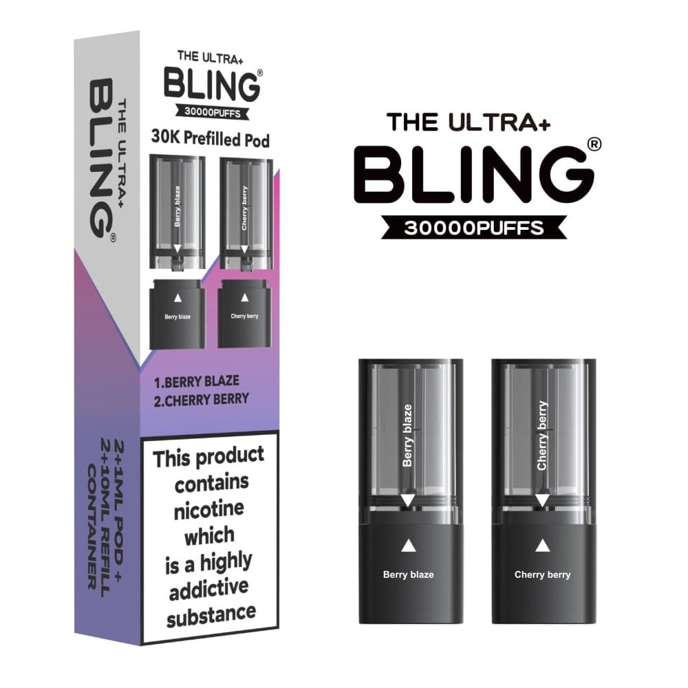  Berry Blaze/Cherry Berry The Bling Ultra Plus 30k Replacement Pods