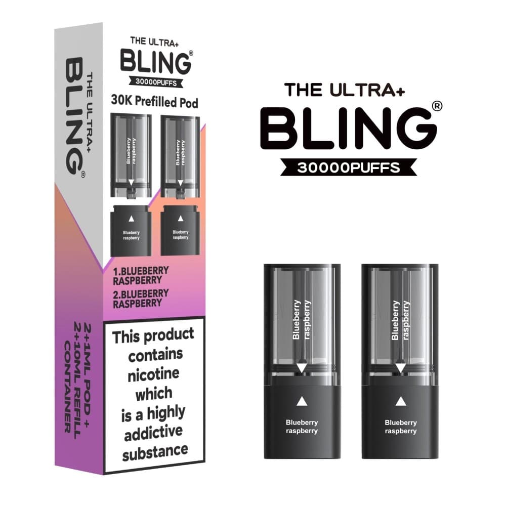  Blueberry Raspberry The Bling Ultra Plus 30k Replacement Pods