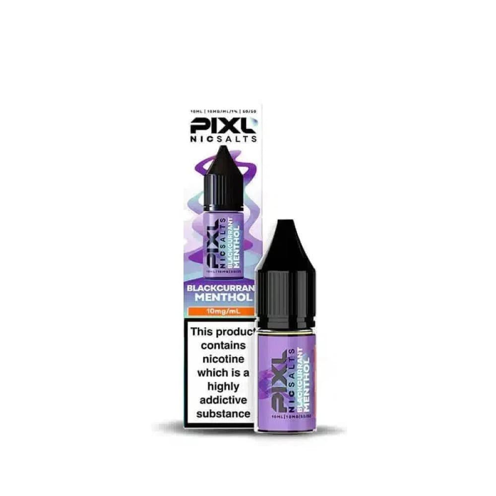  Blackcurrant Menthol / 10mg PIXL Nic Salt 10ml E-Liquids Box of 10
