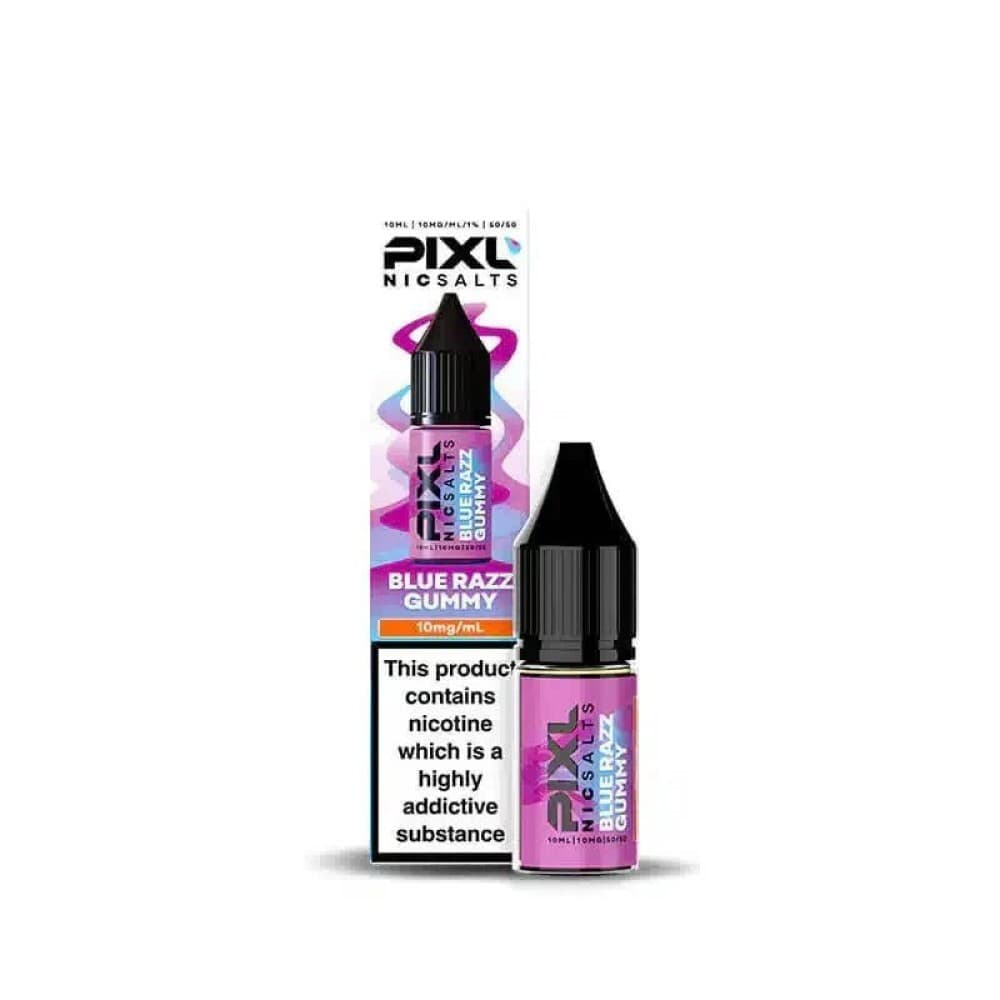  Blue Razz Gummy / 10mg PIXL Nic Salt 10ml E-Liquids Box of 10