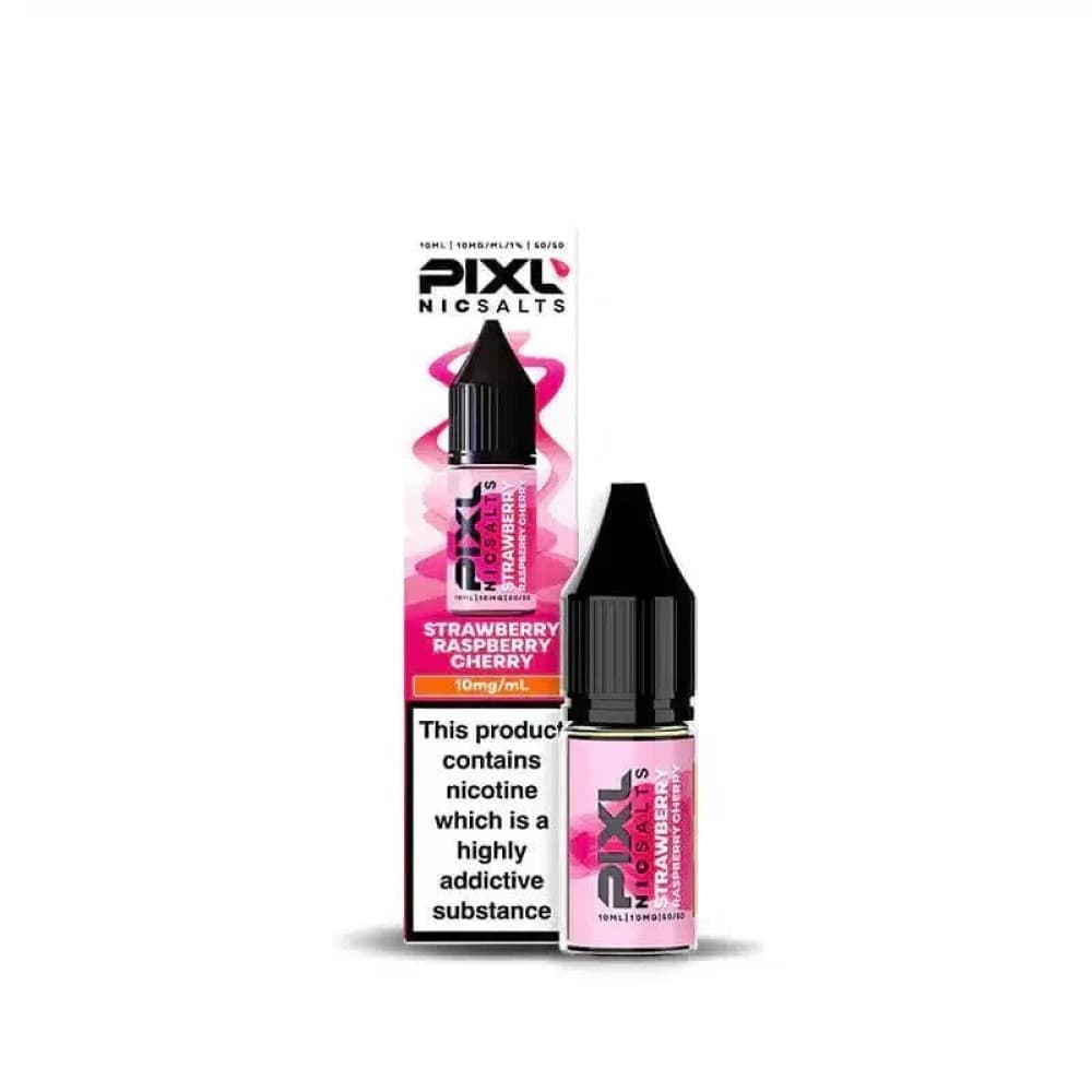  Strawberry Raspberry Cherry / 10mg PIXL Nic Salt 10ml E-Liquids Box of 10
