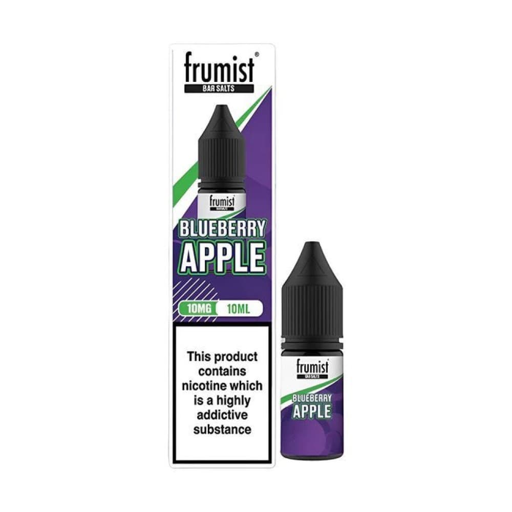  Blueberry Apple / 10mg Frumist Bar Salt Nic Salts 10ml E-Liquid Pack of 10