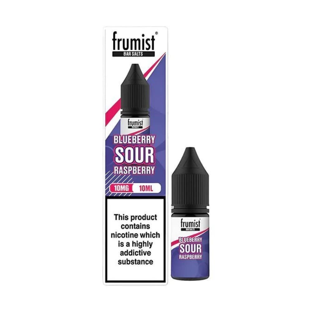  Blueberry Sour Raspberry / 10mg Frumist Bar Salt Nic Salts 10ml E-Liquid Pack of 10