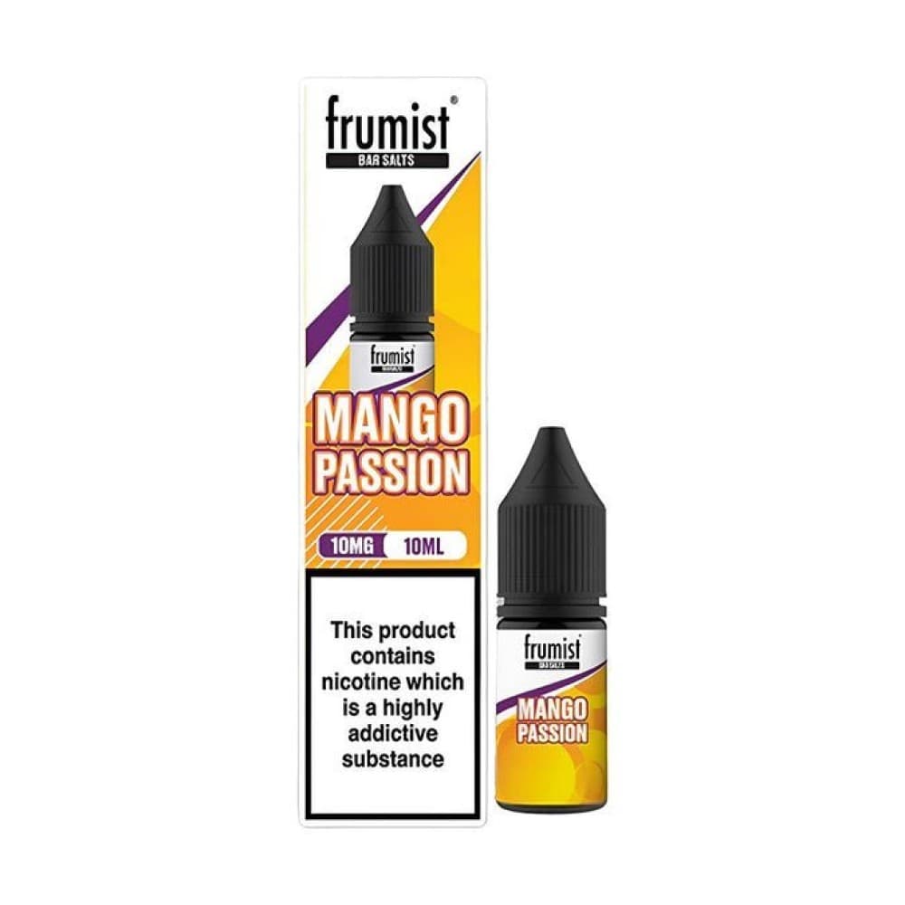  Mango Passion / 10mg Frumist Bar Salt Nic Salts 10ml E-Liquid Pack of 10