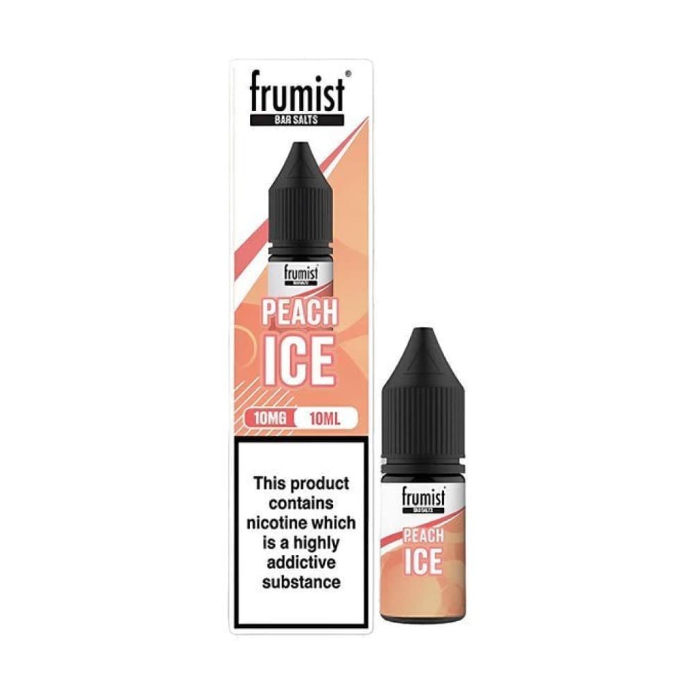  Peach Ice / 10mg Frumist Bar Salt Nic Salts 10ml E-Liquid Pack of 10