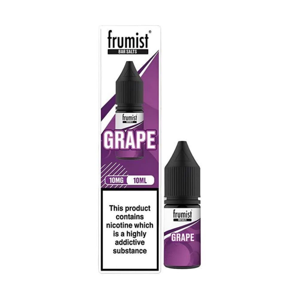  Grape / 10mg Frumist Bar Salt Nic Salts 10ml E-Liquid Pack of 10