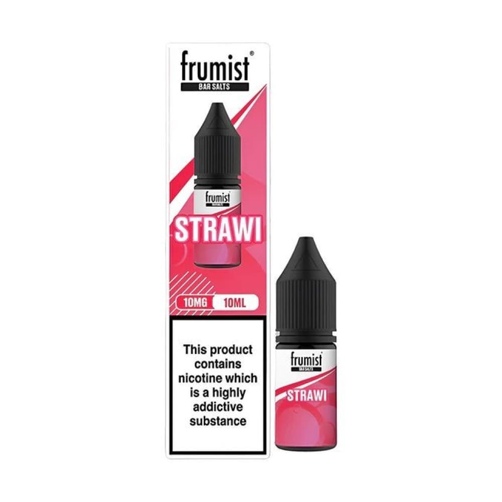  Strawi / 10mg Frumist Bar Salt Nic Salts 10ml E-Liquid Pack of 10