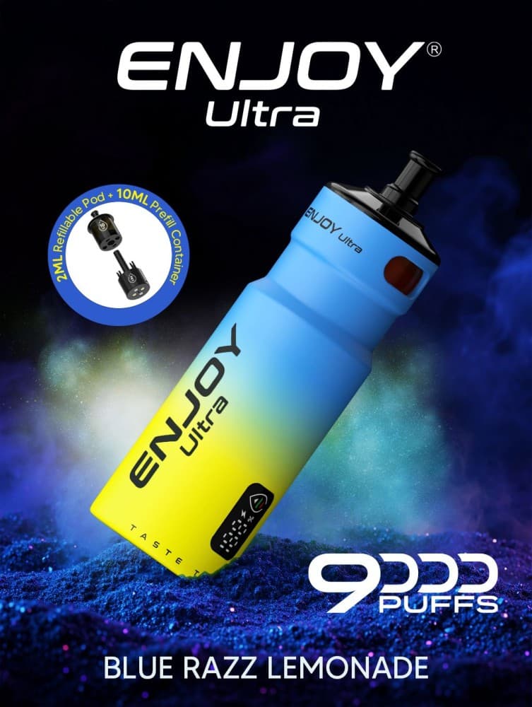  Blue Razz Lemonade Enjoy Ultra 9000 Refill Pods Pack of 5