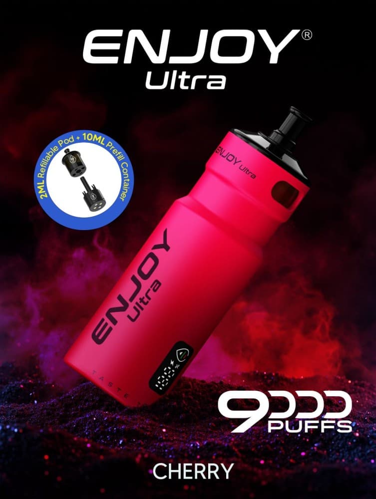  Cherry Enjoy Ultra 9000 Refill Pods Pack of 5