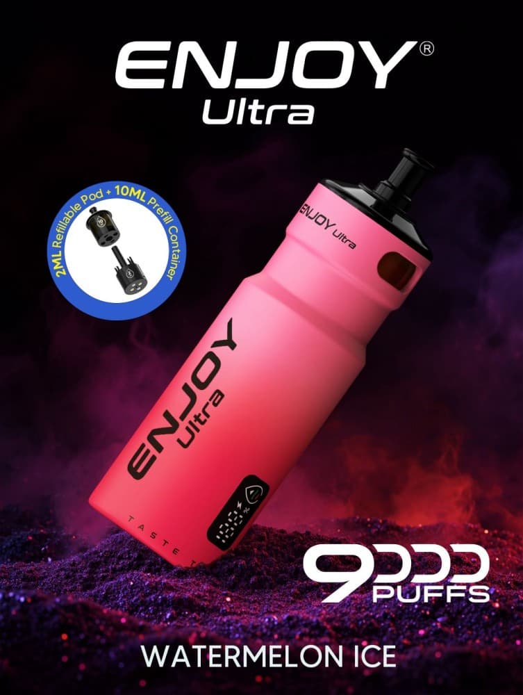  Watermelon Ice Enjoy Ultra 9000 Refill Pods Pack of 5