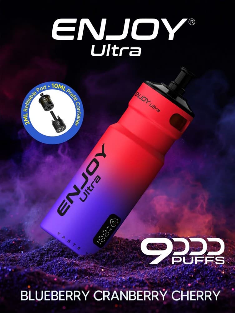  Blueberry Cherry Cranberry Enjoy Ultra 9000 Refill Pods Pack of 5