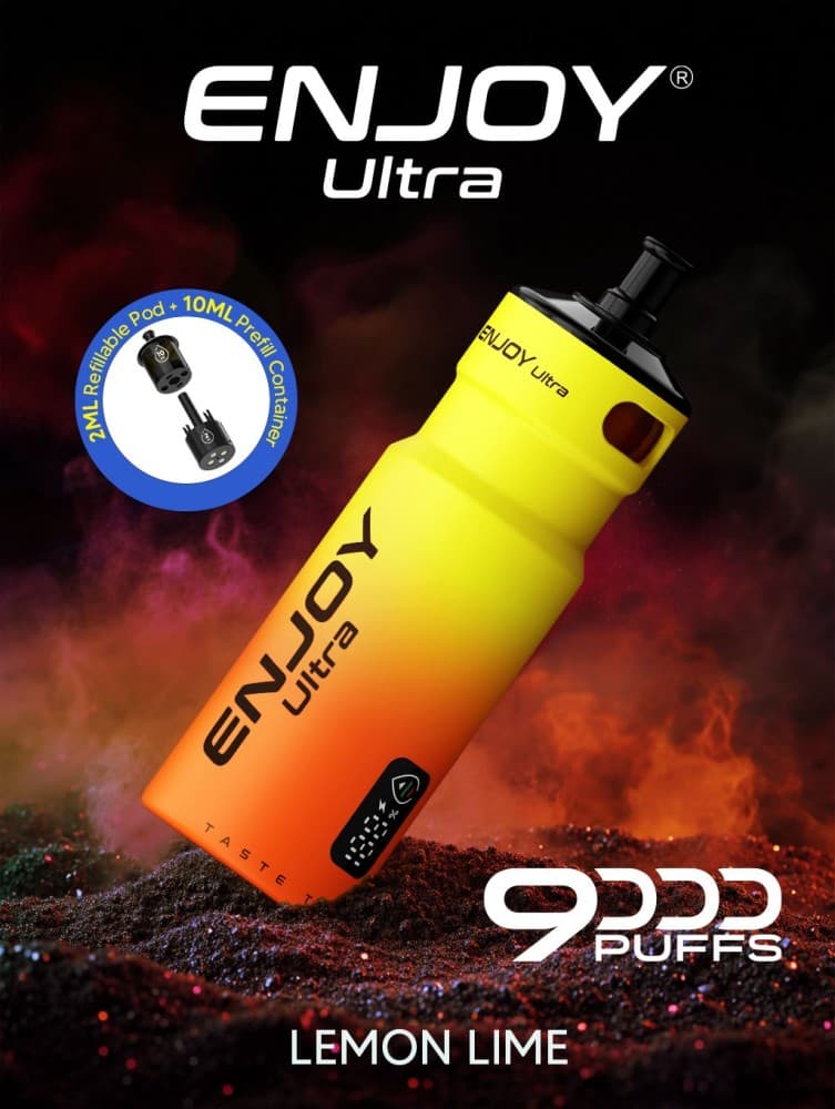  Lemon Lime Enjoy Ultra 9000 Refill Pods Pack of 5