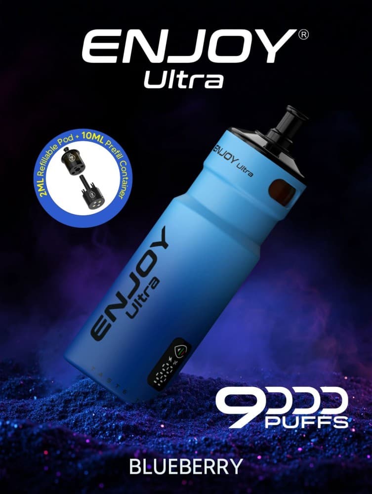  Blueberry Enjoy Ultra 9000 Refill Pods Pack of 5