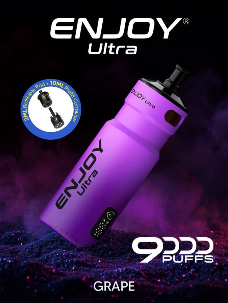  Grape Enjoy Ultra 9000 Refill Pods Pack of 5