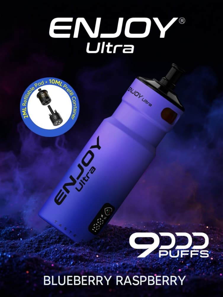  Blueberry Raspberry Enjoy Ultra 9000 Refill Pods Pack of 5