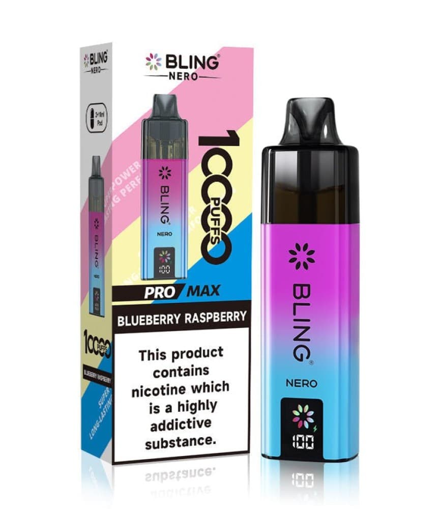 Blueberry Raspberry Crystal Bling Nero 10k Prefilled Pod Kit