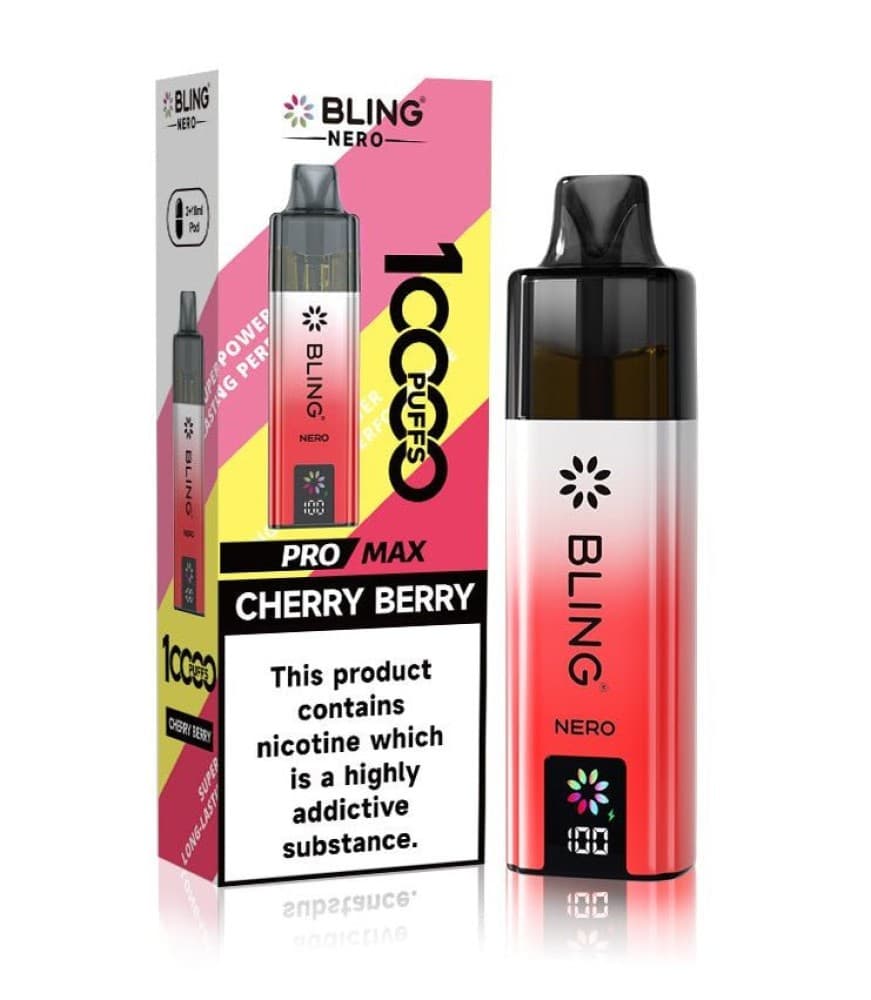  Cherry Berry Crystal Bling Nero 10k Prefilled Pod Kit