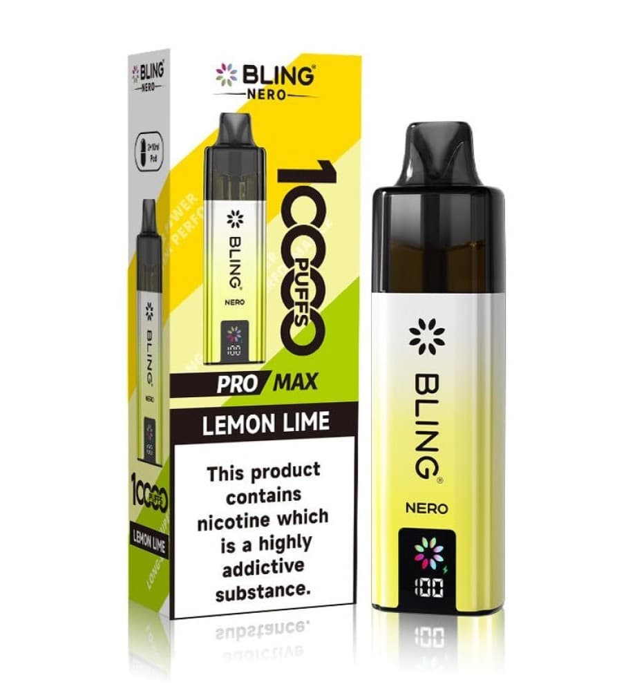  Lemon Lime Crystal Bling Nero 10k Prefilled Pod Kit