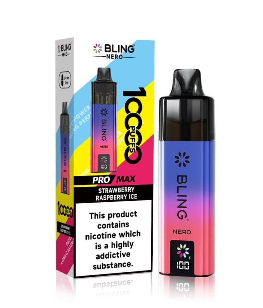  Strawberry Raspberry Crystal Bling Nero 10k Prefilled Pod Kit
