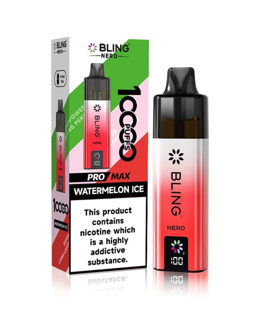  Watermelon Ice Crystal Bling Nero 10k Prefilled Pod Kit
