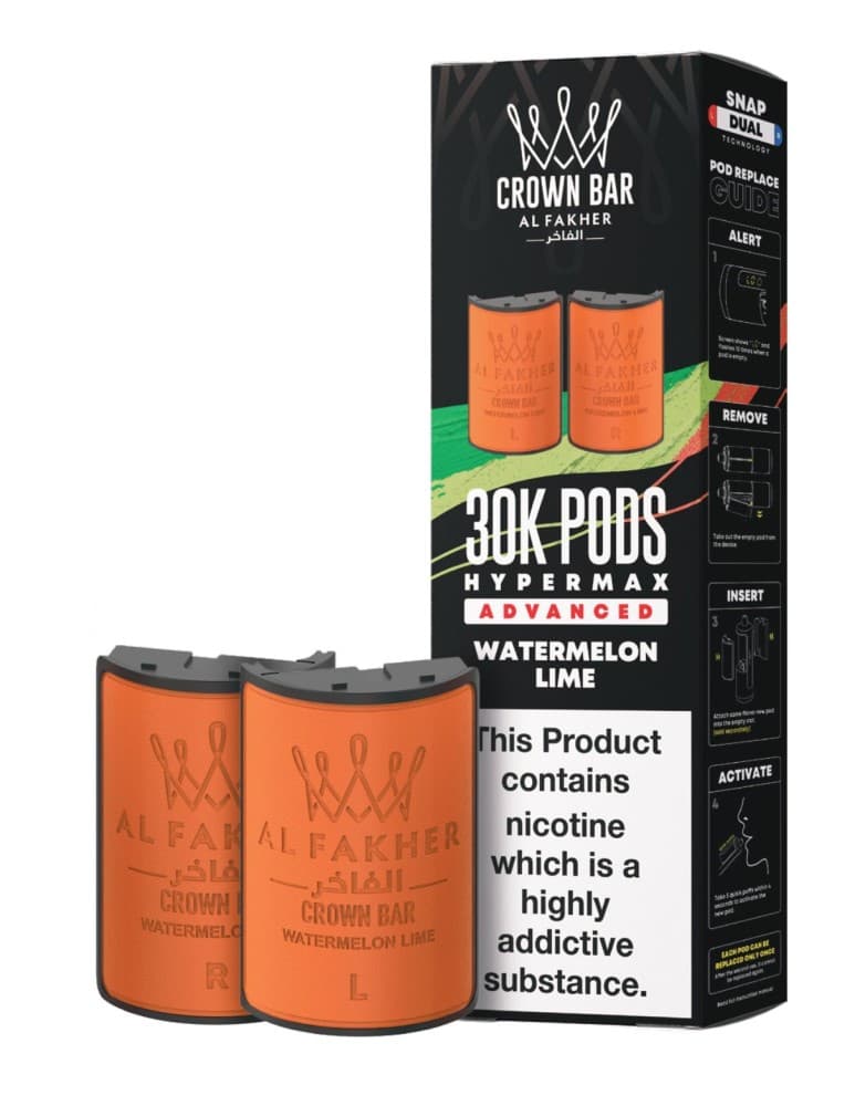  Watermelon Lime Al Fakher 30k Hypermax Refill Replacement Pods