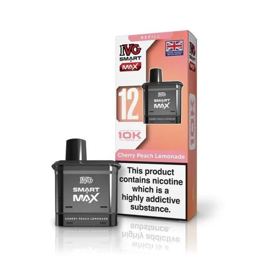  Cherry Peach Lemonade IVG Smart Max 10k Prefilled Refill Pods