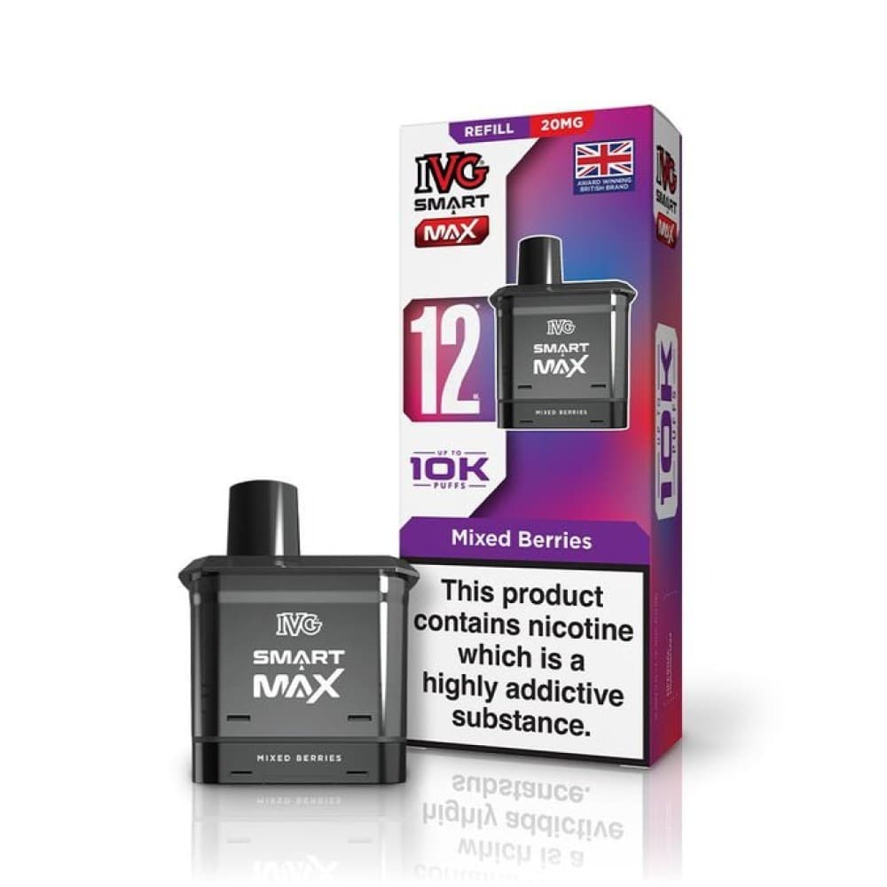  Mixed Berries *New* IVG Smart Max 10k Prefilled Refill Pods