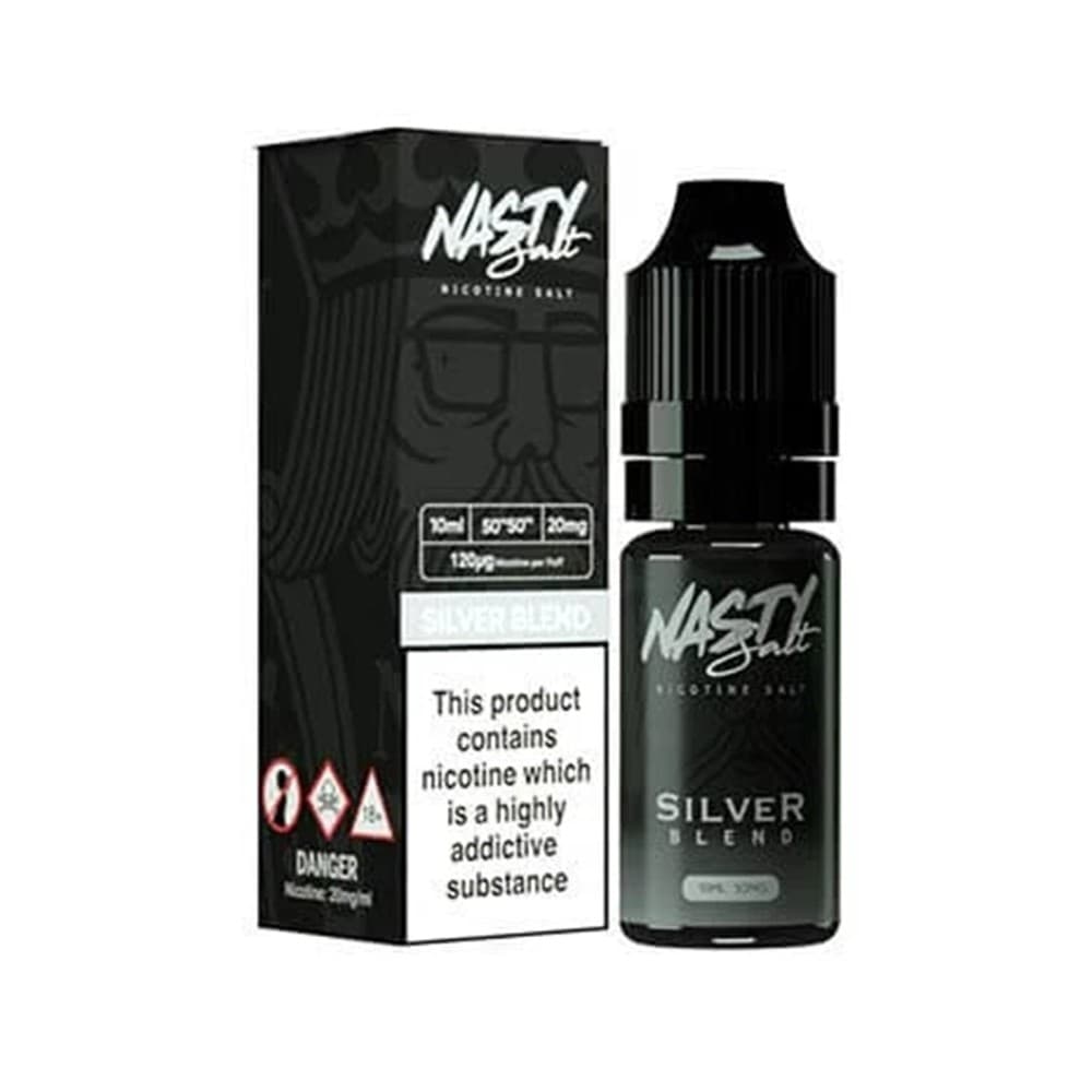  20mg Silver Nic Salt E-liquid by Nasty Salts | 10ml | Wolfvapes