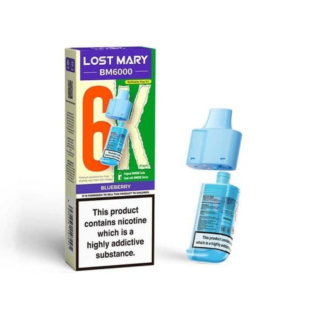  Blueberry Lost Mary BM6000 Prefilled Pods - Box of 5