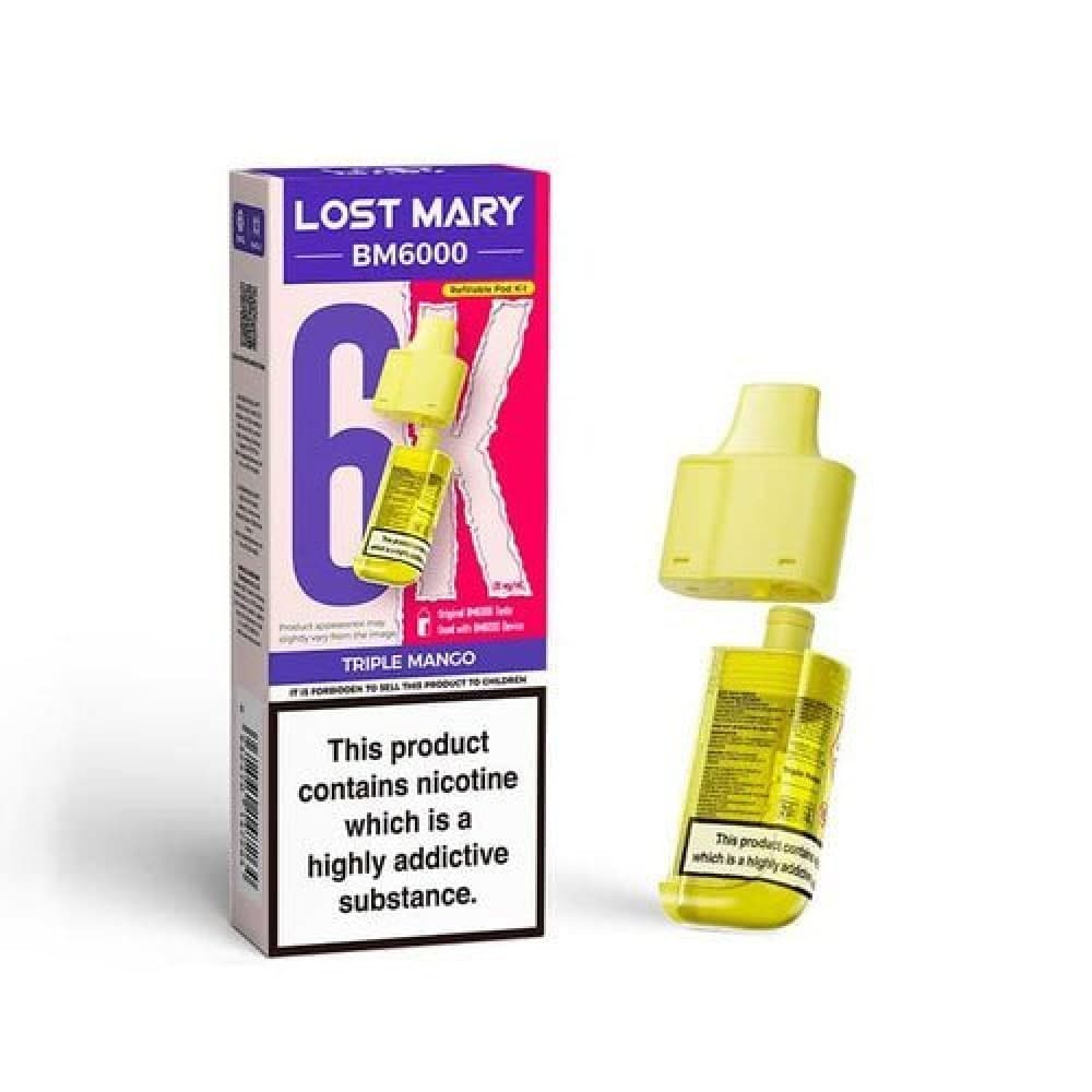  Triple Mango Lost Mary BM6000 Prefilled Pods - Box of 5