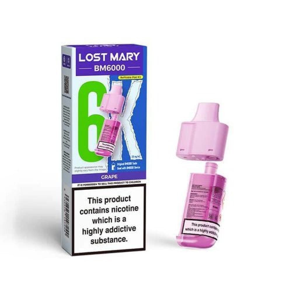  Grape Lost Mary BM6000 Prefilled Pods - Box of 5