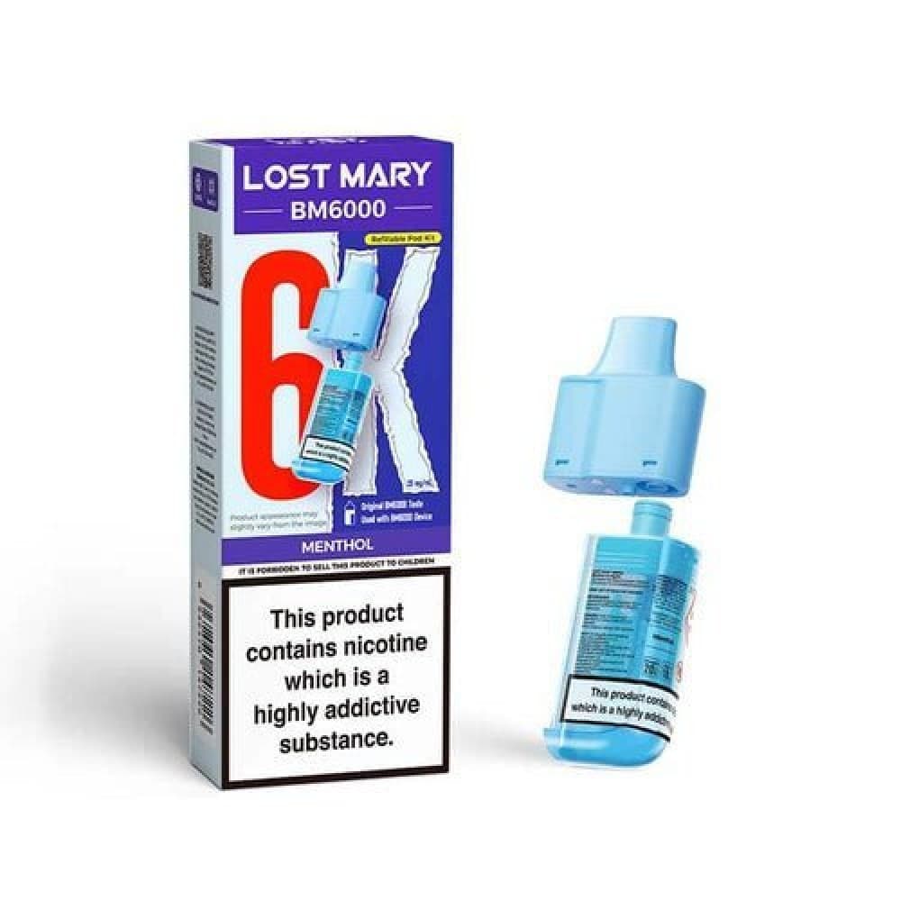  Menthol Lost Mary BM6000 Prefilled Pods - Box of 5