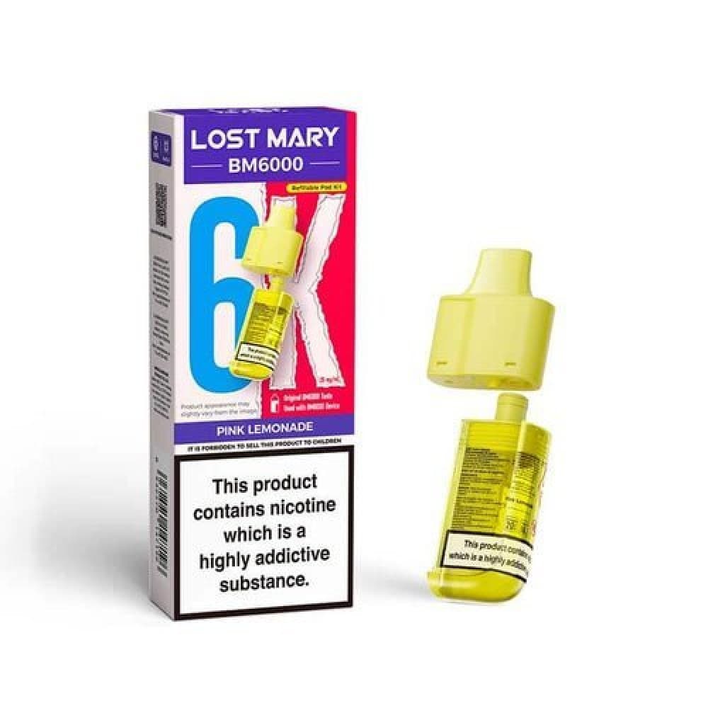  Pink Lemonade Lost Mary BM6000 Prefilled Pods - Box of 5