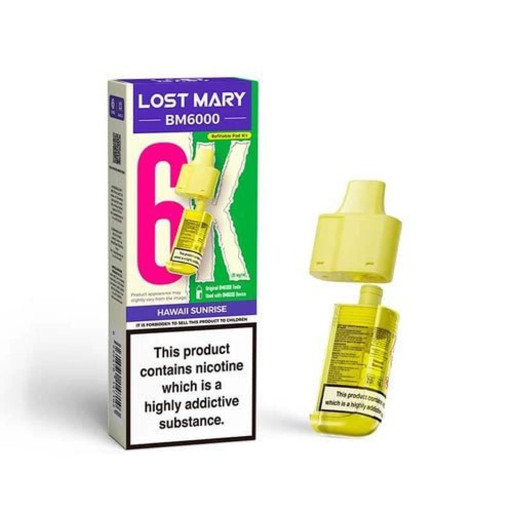  Hawaii Sunrise Lost Mary BM6000 Prefilled Pods - Box of 5