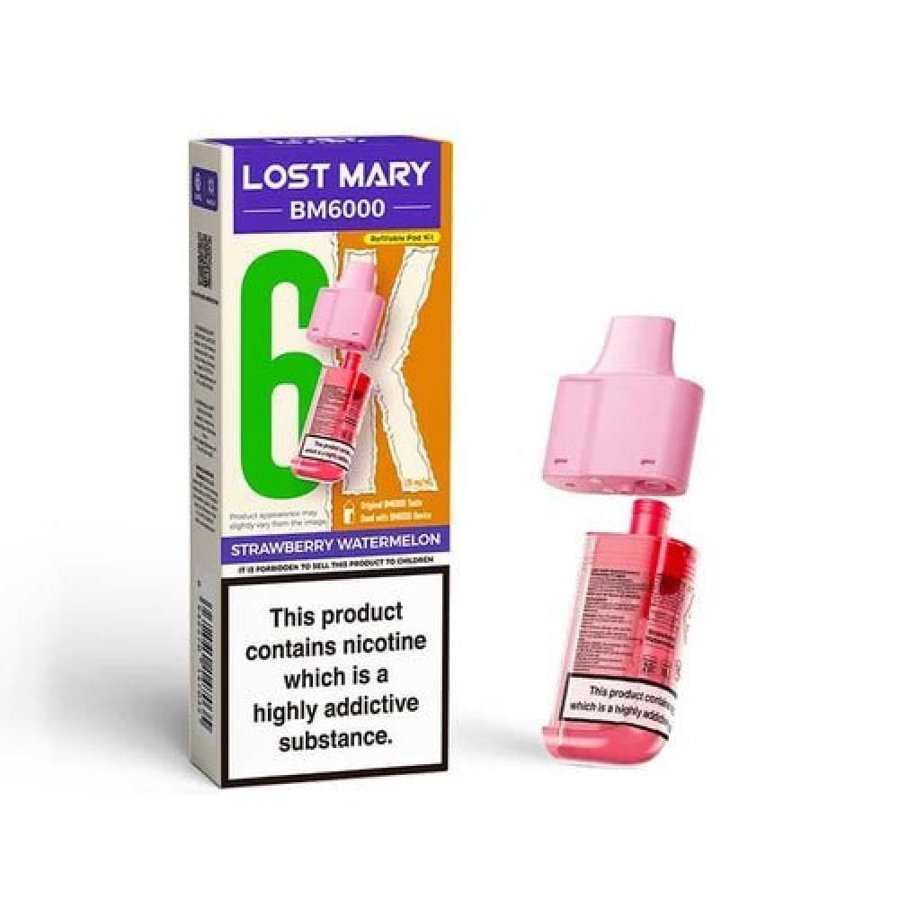  Strawberry Watermelon Lost Mary BM6000 Prefilled Pods - Box of 5